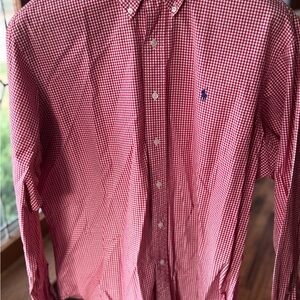 Ralph Lauren Red Casual Button Down Shirt